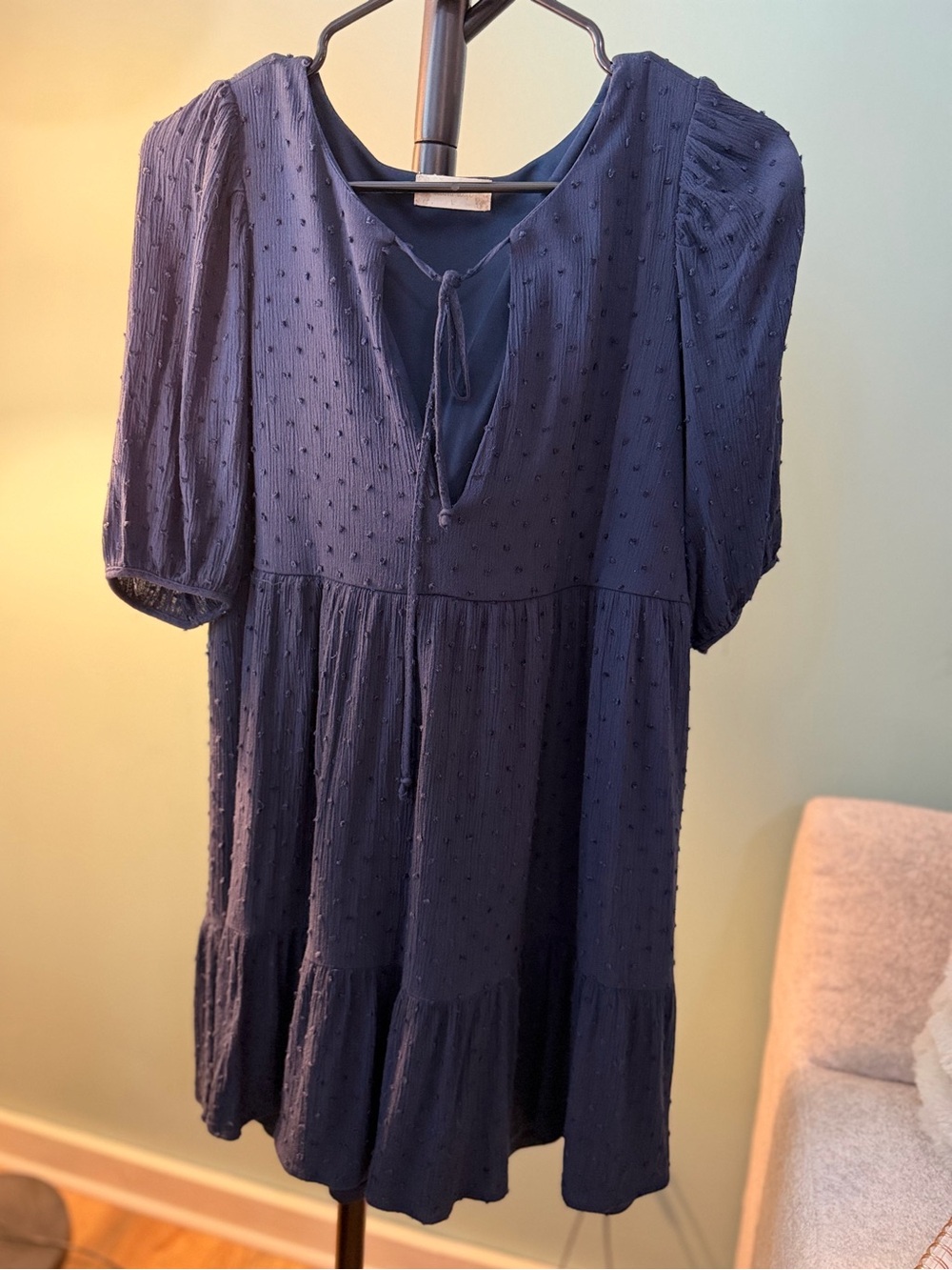 Altar’d State Navy Blue Mini Dress